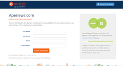 Desktop Screenshot of apenews.com